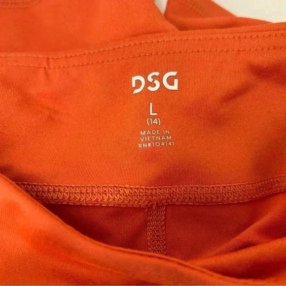 DSG 3” SHORTS PERFORMANCE SHORTIE SWEET PERSIMMON GIRLS SIZE L ATHLETIC ATHLETE - Picture 10 of 14